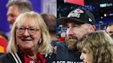 Travis Kelce's Mom Donna Shares Video of Him Carrying Taylor Swift Onstage at Eras Tour Show - E! Online