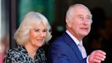 Queen Camilla Wears Fiona Clare Leopard-print Dress With King Charles III for Charity Cancer Research Hospital Visit