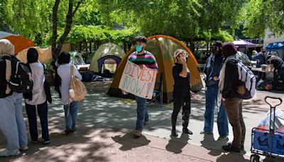 Sac State students, community members pitch tents on campus to protest Israel, war in Gaza