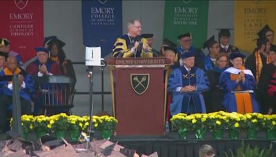 Emory University holds first off-campus graduation in decades