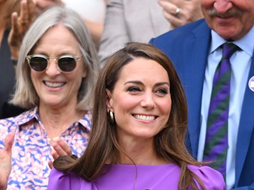 Kate Middleton Wears Lavender Dress in Rare Public Appearance at Wimbledon Finals