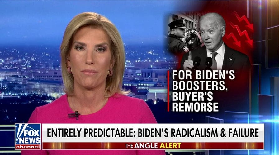 LAURA INGRAHAM: Biden has decided that his future depends on support from the hard left