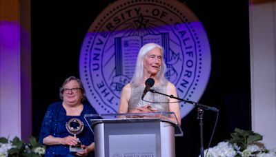 University of California President Drake awards UC Presidential Medal to UC Santa Cruz alum Julie Packard, co-founder of the Monterey Bay Aquarium