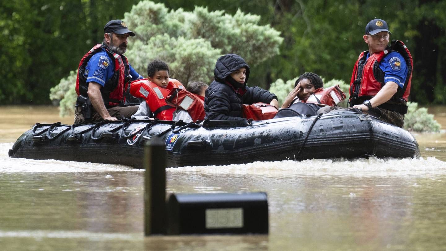 Photos: Heavy rain brings flooding to Southeast Texas, prompting water rescues, mandatory evacuations and flood warning through next week