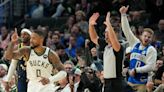 Damian Lillard becomes NBA’s No. 5 all-time three-point shooter as Bucks host Pacers