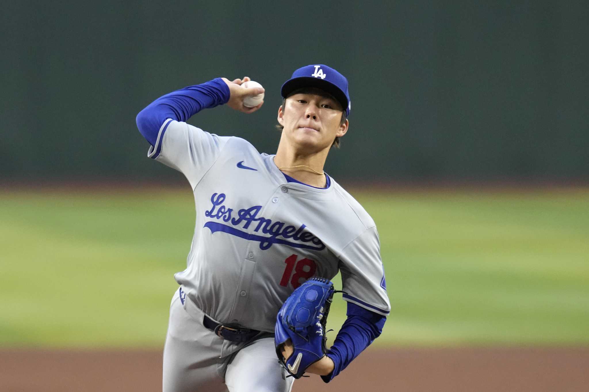 Yamamoto pitches six scoreless innings and Pages hits a 2-run homer to lead Dodgers over D-backs 8-0