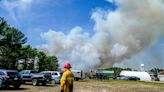 Large brush fire in Exeter mostly contained Friday night; evacuations halted