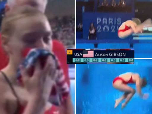 USA star suffers shocking score of 0.0 in the 3-metre springboard after nightmare dive