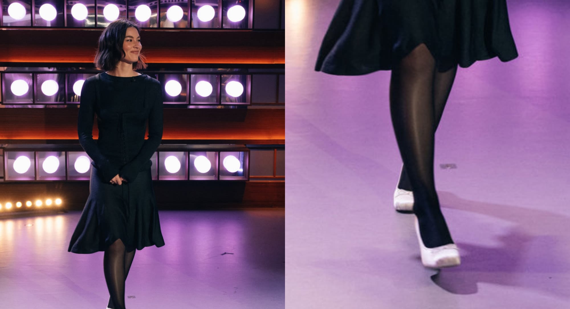 Gracie Abrams Performs on ‘The Kelly Clarkson Show’ in Timeless White Block Heel Pumps