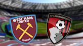 West Ham vs Bournemouth: Prediction, kick-off time, TV, live stream, team news, h2h results, odds today