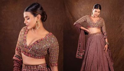 Actress Hebah Patel's Embroidered Lehenga Is Perfect Wedding Wear - News18