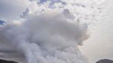 An Iceland volcano starts erupting again, shooting lava into the sky