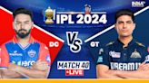 DC vs GT IPL 2024 Live Score: Shaw, Fraser-McGurk power Delhi to flying start at Arun Jaitley Stadium