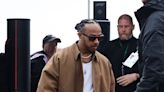 Lewis Hamilton arrives for day two of star-studded British Grand Prix