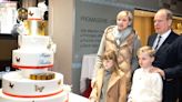 Princess Charlene Treated to 7-Tier Birthday Cake and Twins with Mini-Me Daughter Princess Gabriella