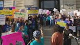 WATCH: DC child care advocates protest planned budget cuts for FY25 ahead of hearing