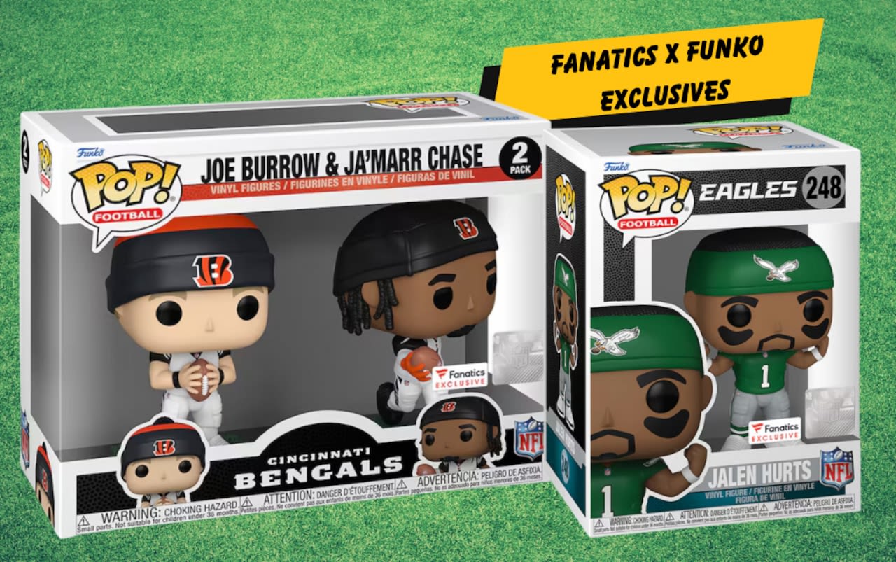 Fanatics just dropped exclusive new Joe Burrow and Jalen Hurts NFL Funko Pop! figures