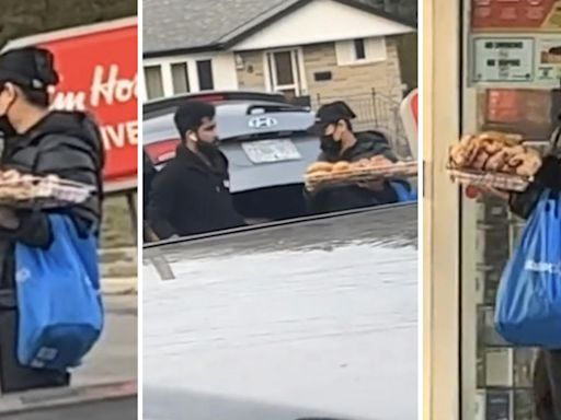 ‘I wont be buying from Tim hortons again’: Customer catches Tim Hortons workers unloading donuts from van. There’s just 1 problem