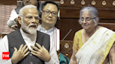 Watch: In Rajya Sabha speech, PM Modi lauds Sudha Murthy | India News - Times of India