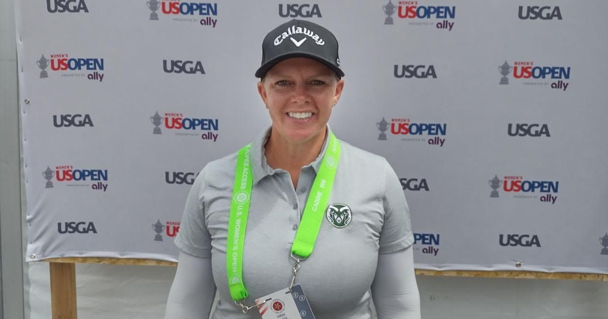 Sarah Butler is one of a handful of female caddies at this year's US Women's Open