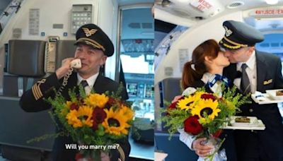 高空結緣！波航機長同一航班浪漫求婚 空姐女友感動答應