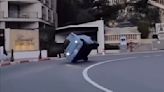 Citroen Ami flips at Grand Hotel Hairpin corner in Monaco