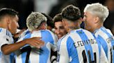 Argentina se luce sin Messi frente a Chile en la despedida de Di María