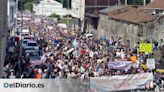 La contestación a la macrocelulosa de Altri desborda Palas de Rei en una manifestación multitudinaria