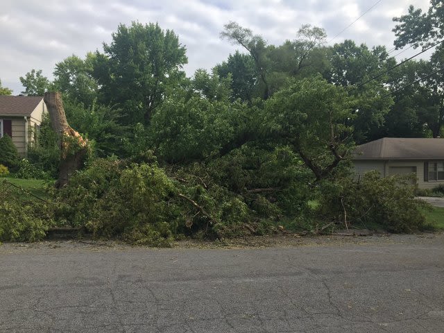 Storm debris collection sites available for some KC-area residents