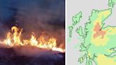 Urgent 'extreme wildfire' warning for parts of UK as map shows lists of hotspots