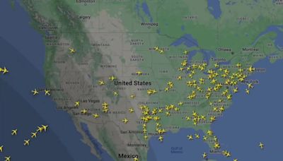 Incredible vid shows plane traffic grind to a HALT following CrowdStrike outage