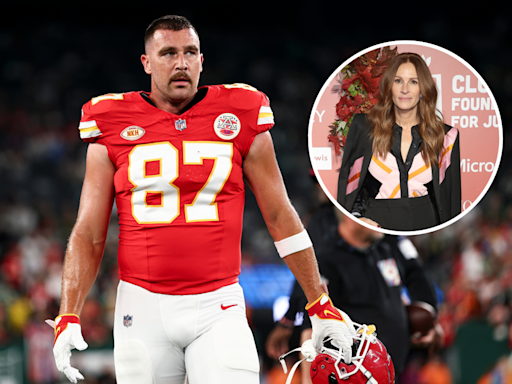 Travis Kelce dishes on Julia Roberts after "gross" backlash