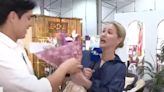 Pilar Schmitt, sorprendida (en vivo) en Noticias Caracol con regalazo de fina coquetería