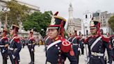 En la Plaza de Mayo. Desde hoy, cada primer sábado del mes se hará de forma simultánea el cambio de guardia de tres regimientos