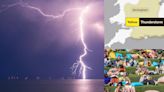 Met Office warns of 'torrential downpours' as thunderstorms batter England and Wales