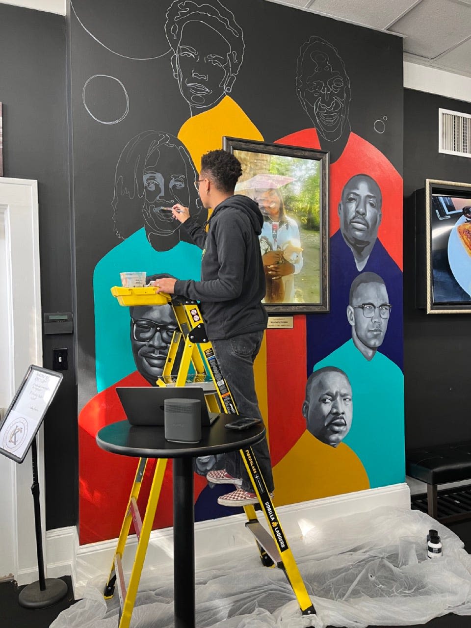 Savannah cafe honors mother and namesake with mural of African American trailblazers