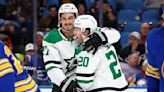 Benn has goal, 2 assists in Stars' 10-4 rout of Sabres