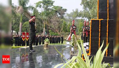 Kharga Corps commemorates 25th anniversary of Kargil Vijay Diwas | India News - Times of India