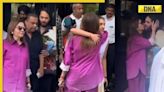 Watch: Nita Ambani kisses Anant Ambani, hugs Radhika Merchant as she and Mukesh Ambani leave Paris