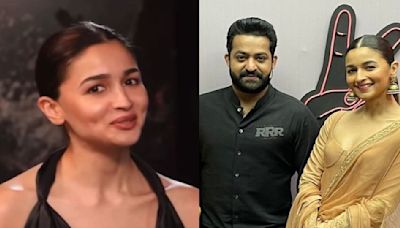 WATCH: Alia Bhatt sings Devara's Chuttamalle song; Jr NTR and Karan Johar's reaction cannot be missed