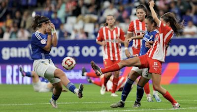 EN IMÁGENES: El derbi femenino entre Oviedo y Sporting de Copa de la Reina