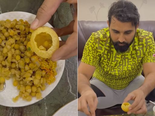 Watch: Mohammed Shami Embraces "The Favours Of Life", Enjoys Pani Puri