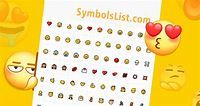 最新Emoji表情-帶含義支持可複製的emoji表情符號大全 - SymbolsList