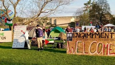 UMass: Students protesting the war in Gaza dismantle tent encampment