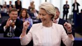 Von der Leyen pledges ‘European air shield’ to combat Russia threat as she is re-elected as EU chief