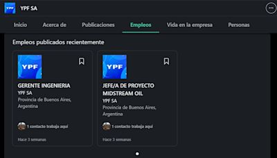 YPF busca empleados en Argentina: qué sueldo ofrece y cómo postularse