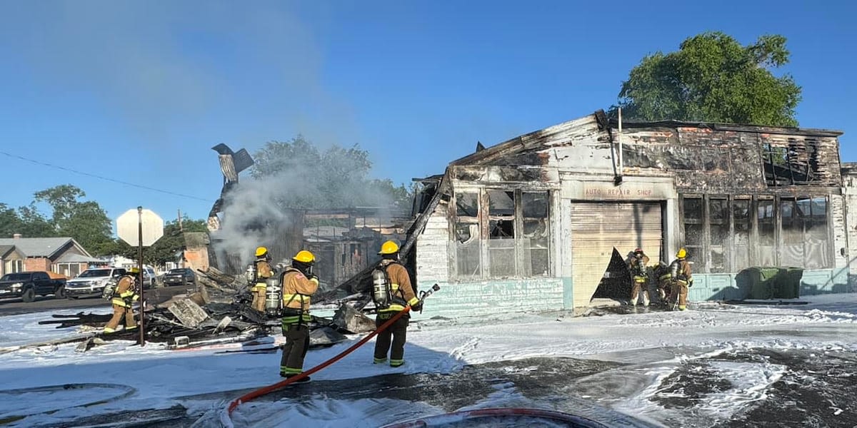 Nearly 40 firefighters battle "intense" structure fire