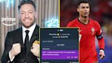 Conor McGregor reveals huge Cristiano Ronaldo Golden Boot bet at Euro 2024