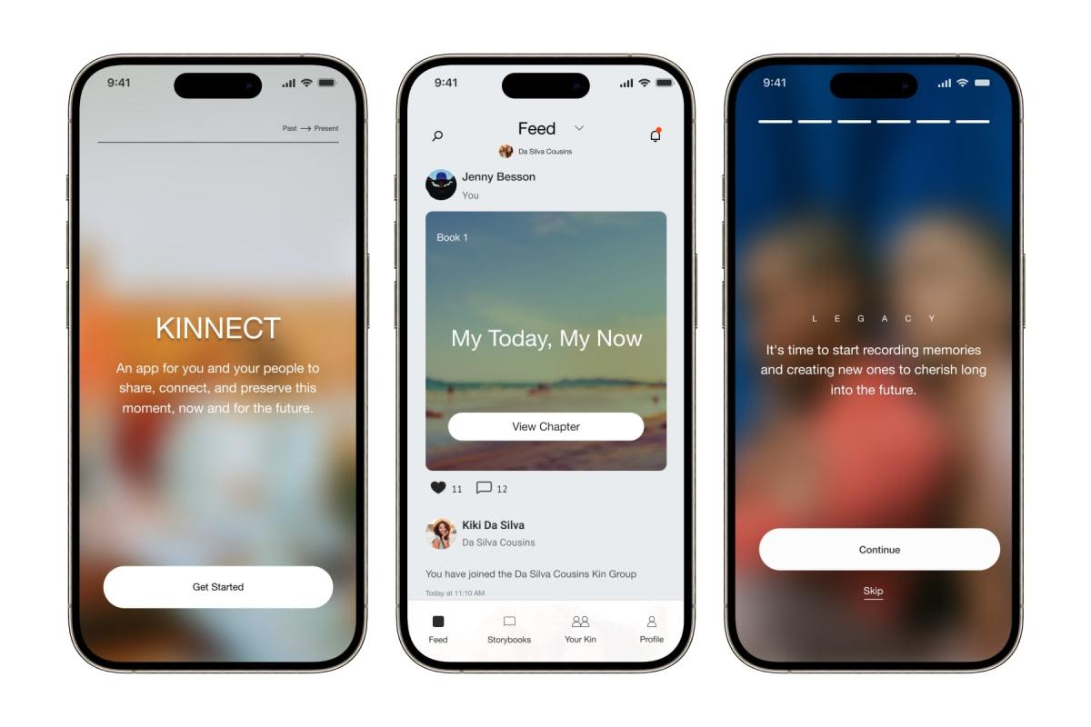 Kinnect's new app aims to help families record and store generational memories