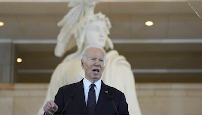 Biden condemns current antisemitism in Holocaust remembrance during college protests and Gaza war